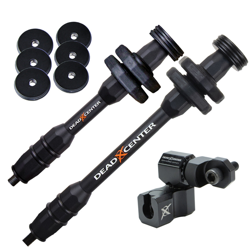 Dead Center Hunter XS Lite Black Combo Stabilizer System 8in./6in.