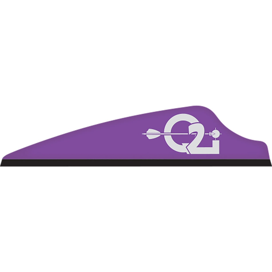 Q2i Fusion X-II Violet 100-Pack 2.1 in. Lightweight Arrow Vanes