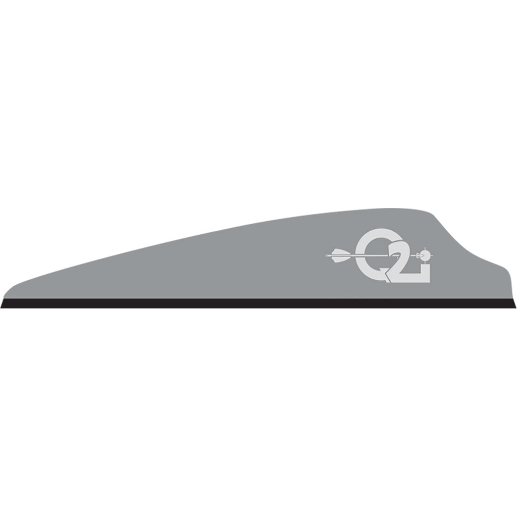 Q2i Fusion X-II Grey 100-Pack 2.5 in. Lightweight Arrow Vanes