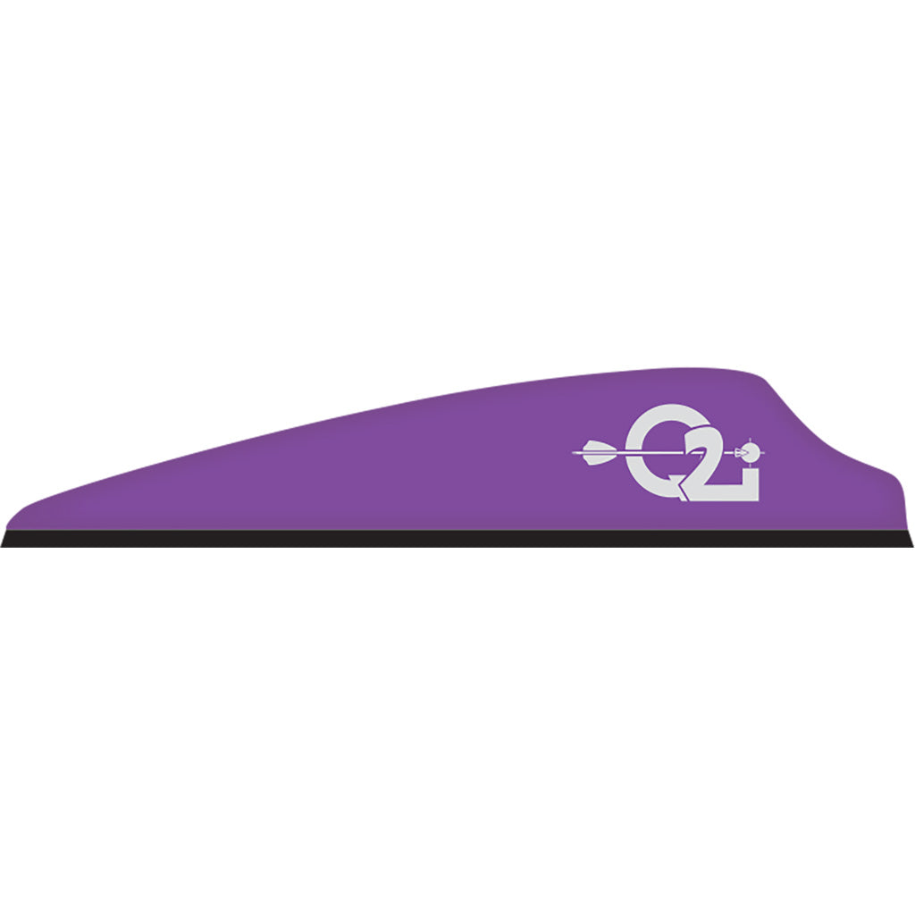 Q2i Fusion X-II Violet 100-Pack 2.5 in. Lightweight Arrow Vanes