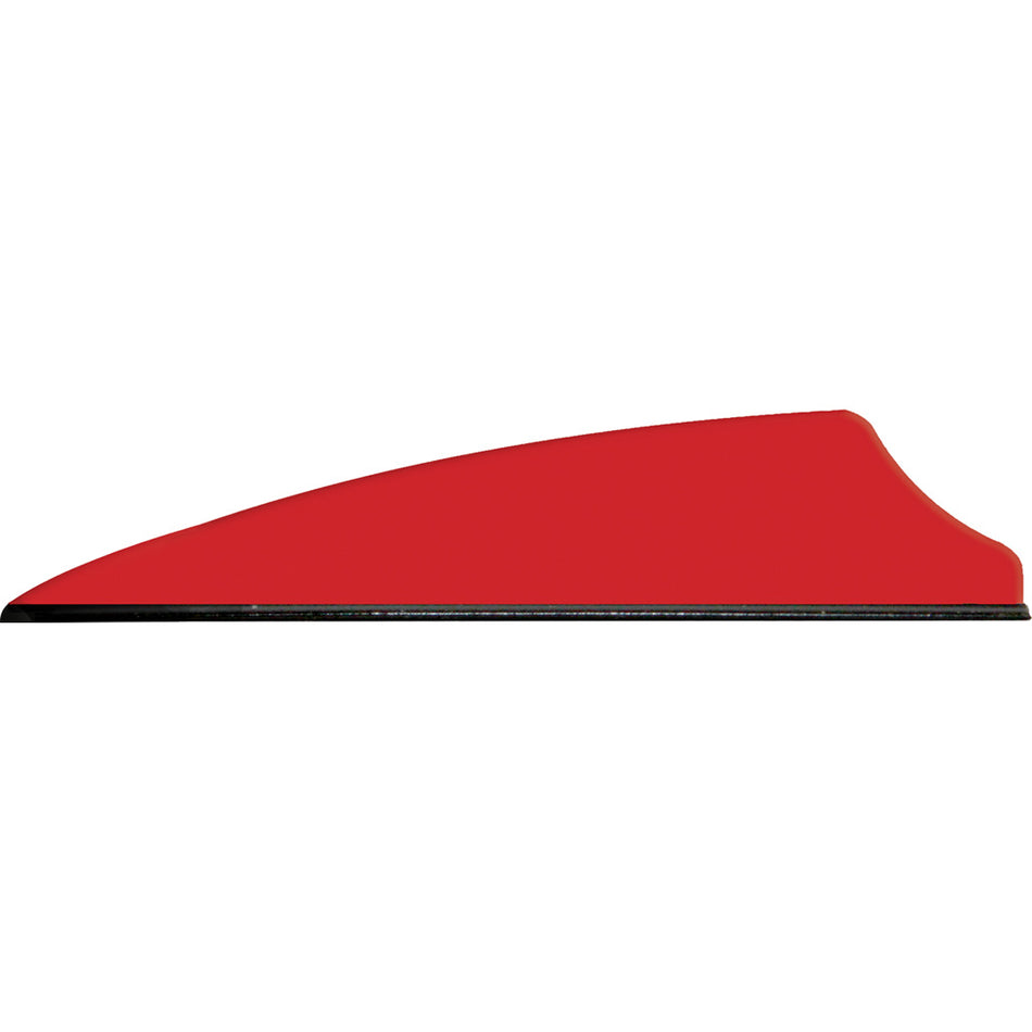 Q2i Fusion X-II Flo Red 100-Pack 2.5 in. Lightweight Arrow Vanes