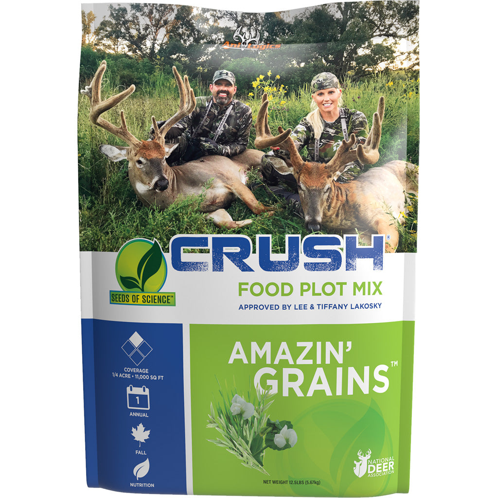 AniLogics CRUSH Amazing Grains Deer Food Plot Seed Mix 12.5 lbs.