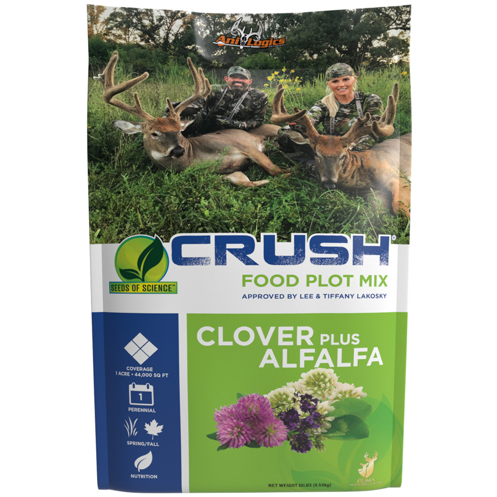 AniLogics CRUSH Clover Plus Alfalfa Blend Food Plot Seed 10 lbs.