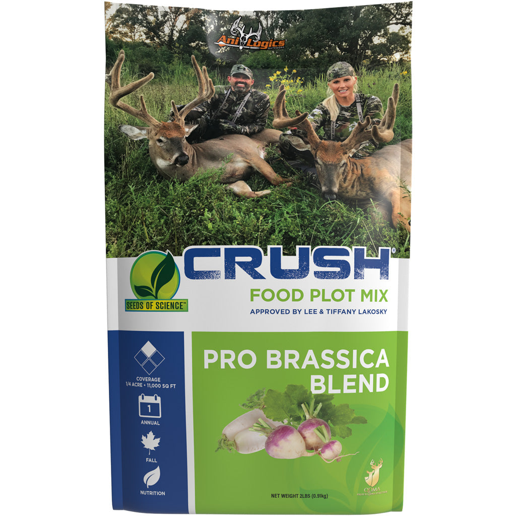 AniLogics CRUSH Pro Brassica 1/4 Acre Food Plot Seed 2 lbs.