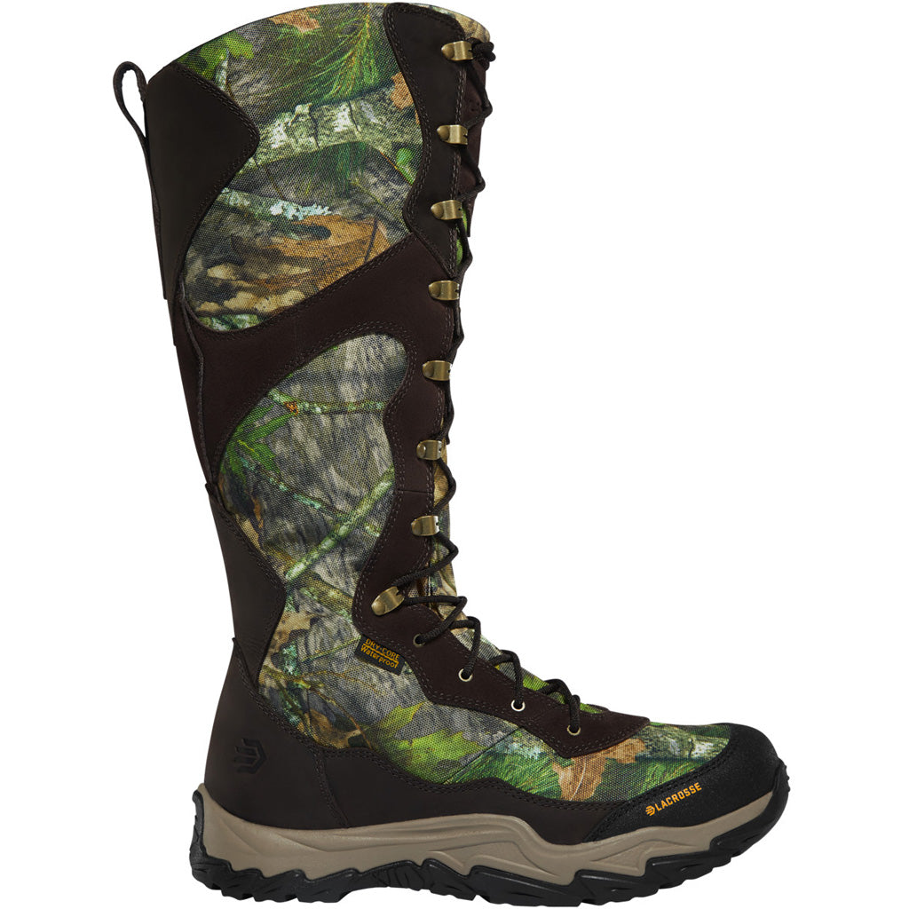 LaCrosse Venom II Snake Boot Full-Grain Suede Leather Mossy Oak Obsession Sz 12
