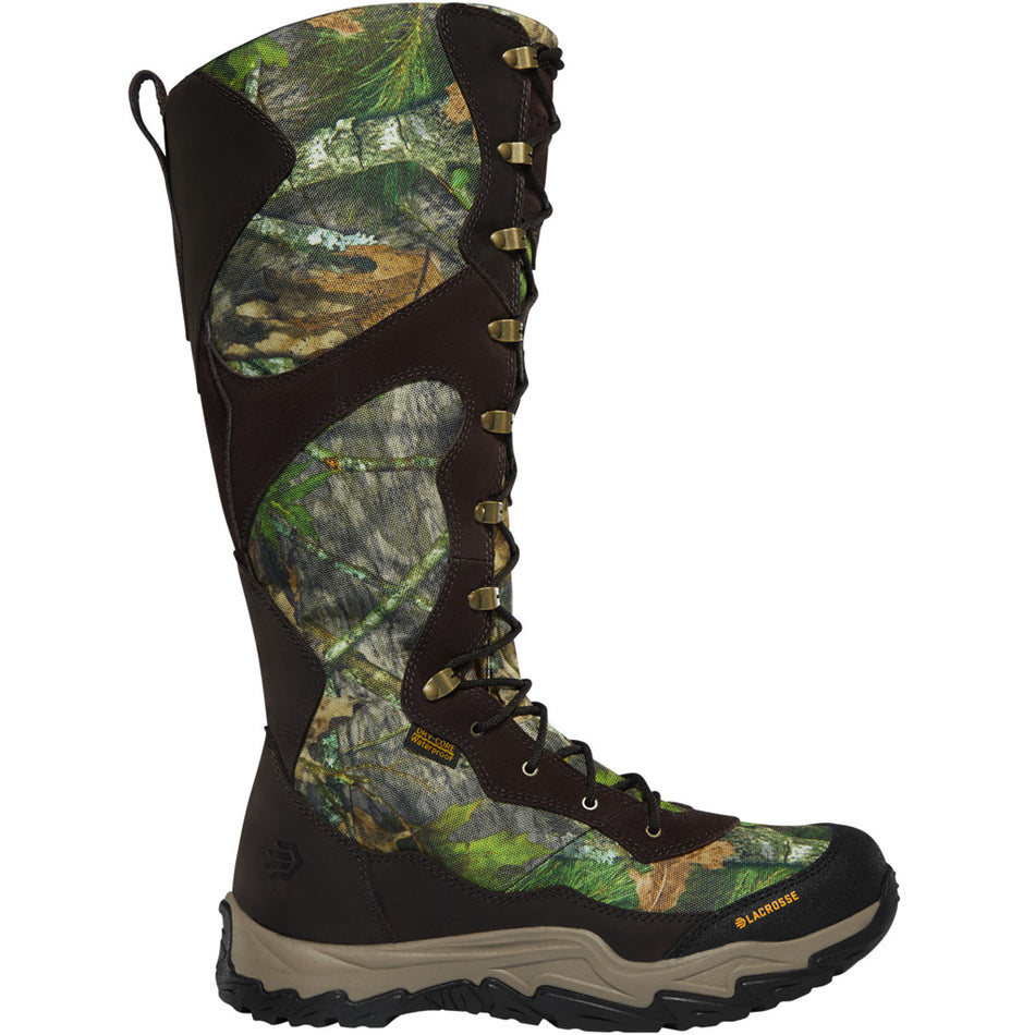 LaCrosse Venom II Snake Boot Full-Grain Suede Leather Mossy Oak Obsession Sz 13