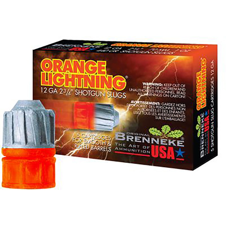 Brenneke 12 Gauge SL122OLN 2.75" 2/3oz Slug