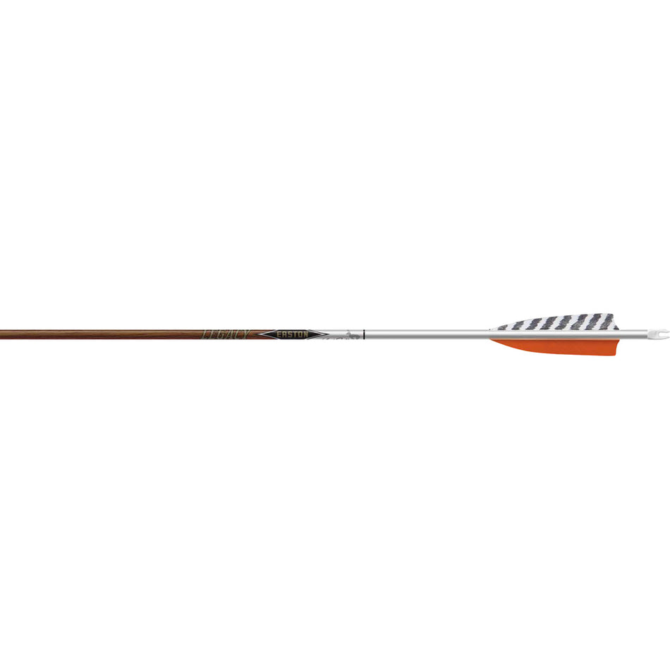 Easton Carbon Legacy 5mm Wood-Grain Carbon Arrows 700 Spine 4 in. Feathers 6 pk.