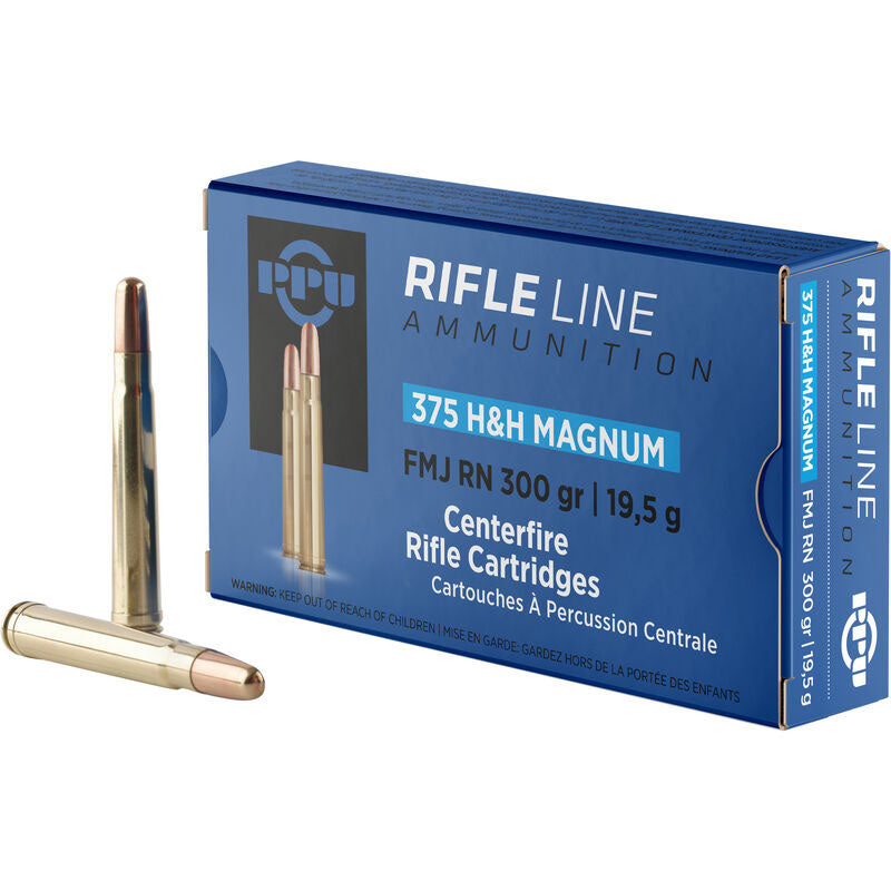 Prvi Partizan  .375 H&H Mag 300 grain Full Metal Jacket ammunition