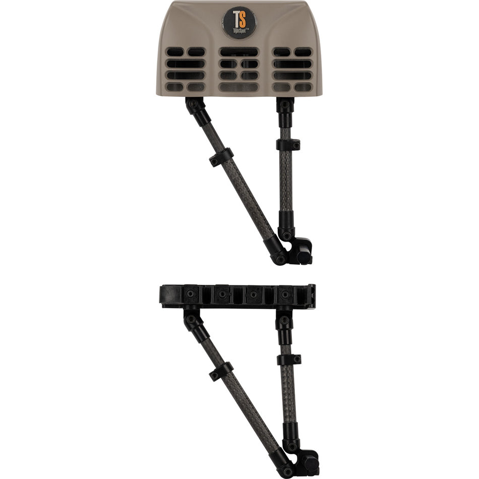 TightSpot Pivot Adjustable 5-Arrow Quiver Granite RH Mount
