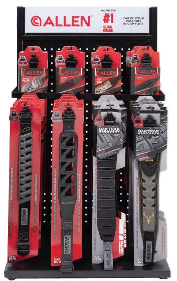 Allen 48-Piece Rifle Sling Display Includes 6 Pcs of 8 Different Slings