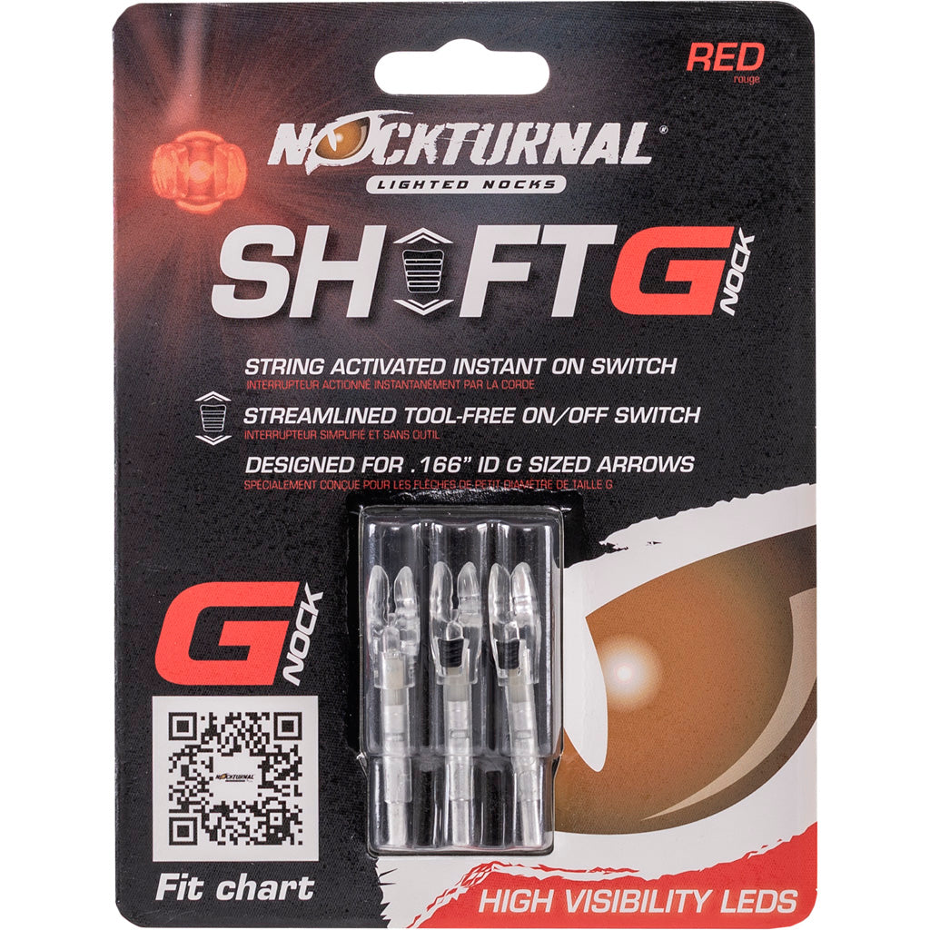 Nockturnal Red Lighted Arrow Nocks G 3 pk.