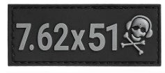 G-Code 7.62x51 Grey and Black Velcro Caliber Identification Patch