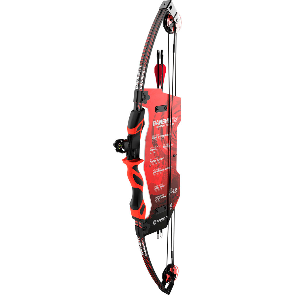 Barnett Banshee G3 Red Compound Bow 15 lbs. 22-25 in. Draw RH