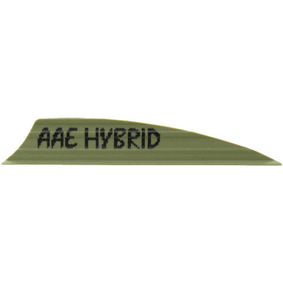 AAE Hybrid 2.0 Shield Cut Vanes in OD Green 50 Count