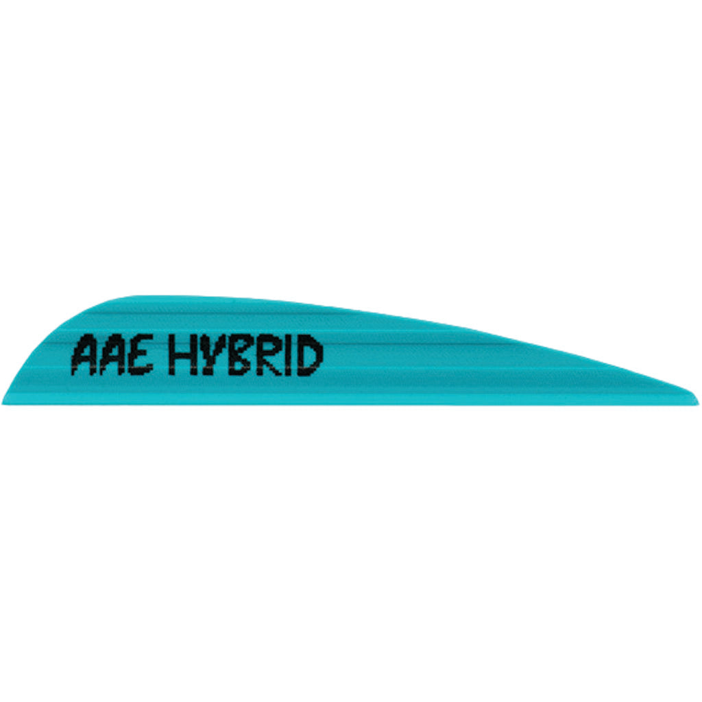 AAE Hybrid 23 Fletching Vanes Teal 50-Piece Pack