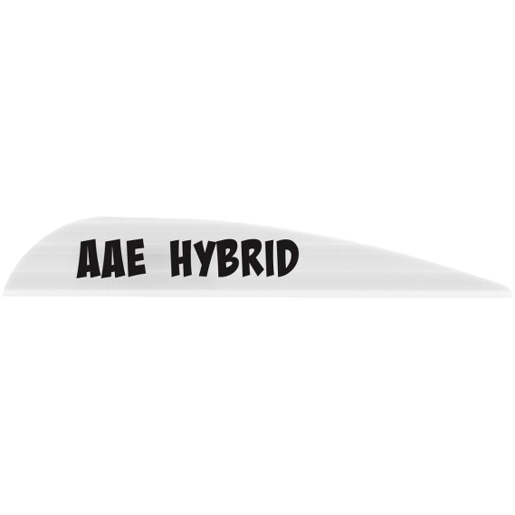AAE Hybrid 23 Fletching Vanes White 50-Piece Pack