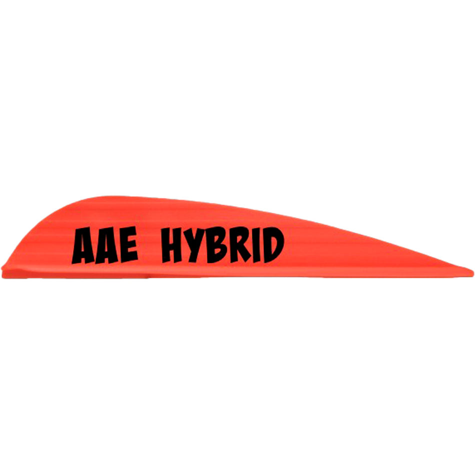 AAE Hybrid 26 Fletching Vanes Fire Orange 50-Piece Pack