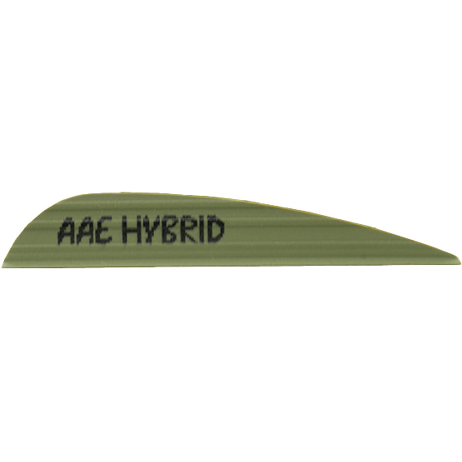 AAE Hybrid 26 Fletching Vanes OD Green 50-Piece Pack