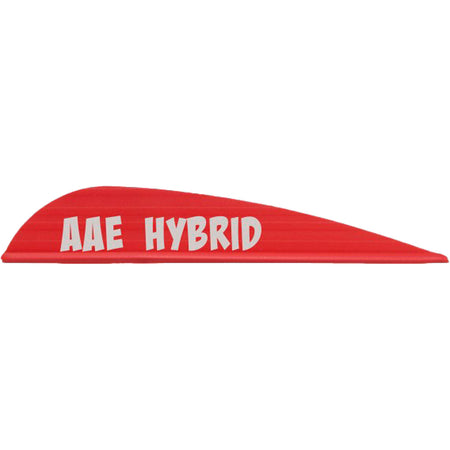 AAE Hybrid 26 Fletching Vanes Red 50-Piece Pack