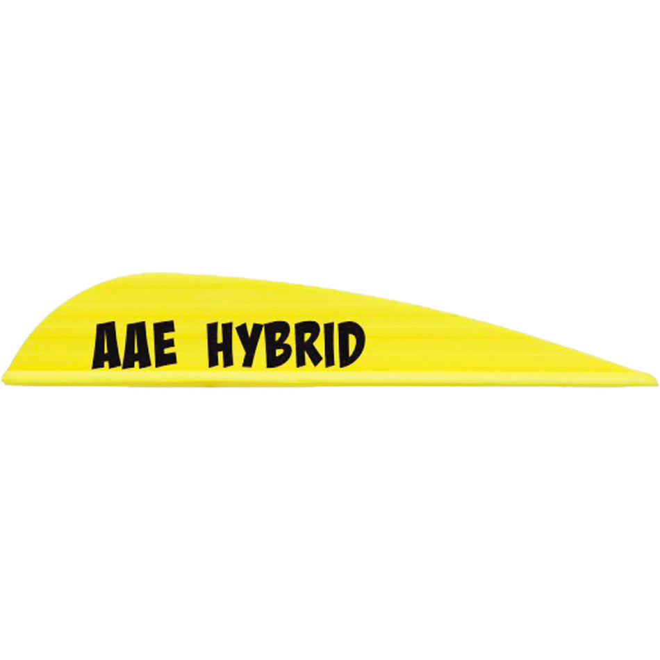 AAE Hybrid 26 Fletching Vanes Yellow 50-Piece Pack