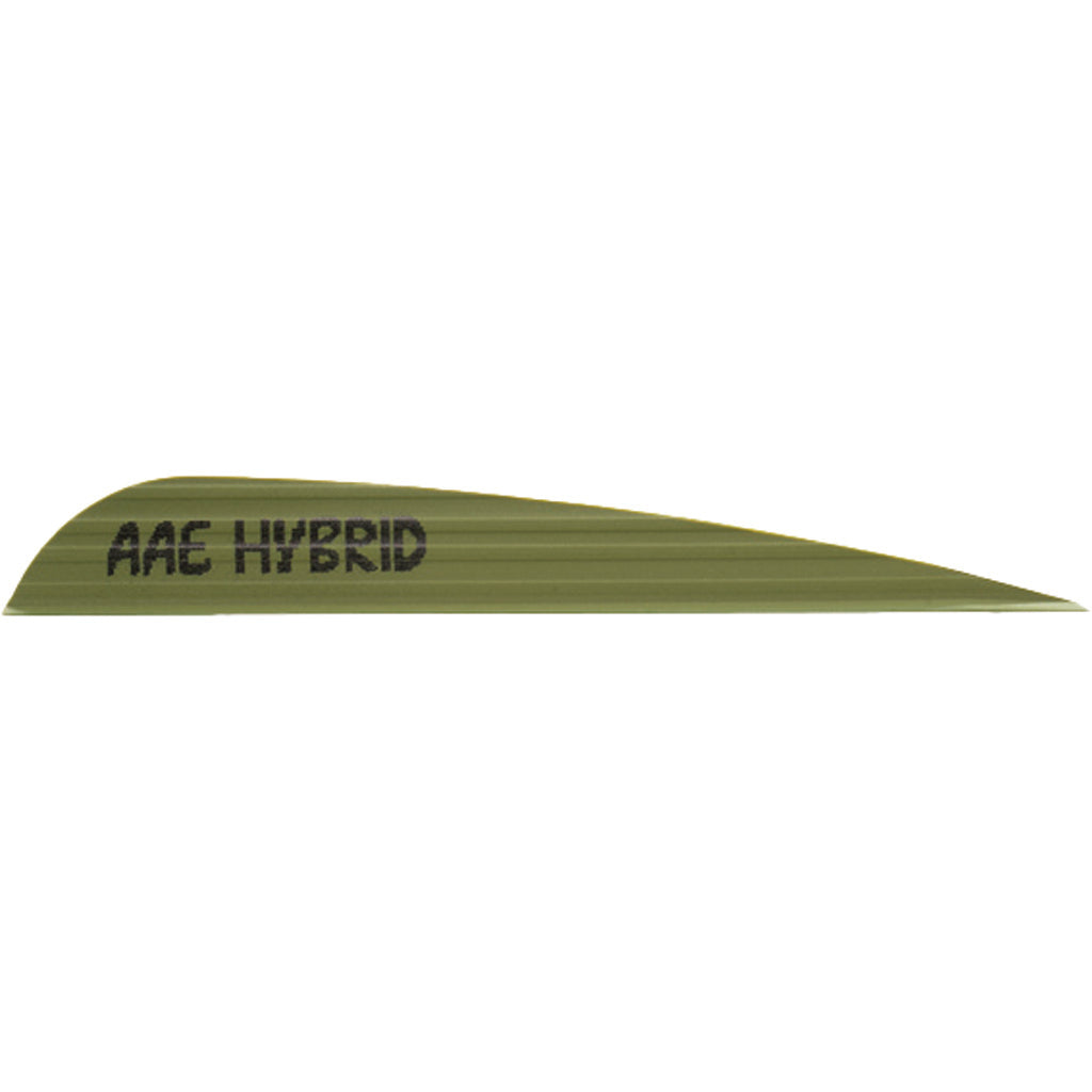 AAE Hybrid 40 Fletching Vanes OD Green 50-Piece Pack