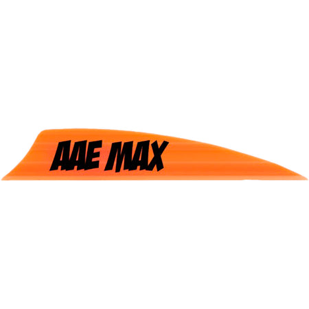 AAE Max 2.0" Shield Cut Vanes Fire Orange 50 pk.