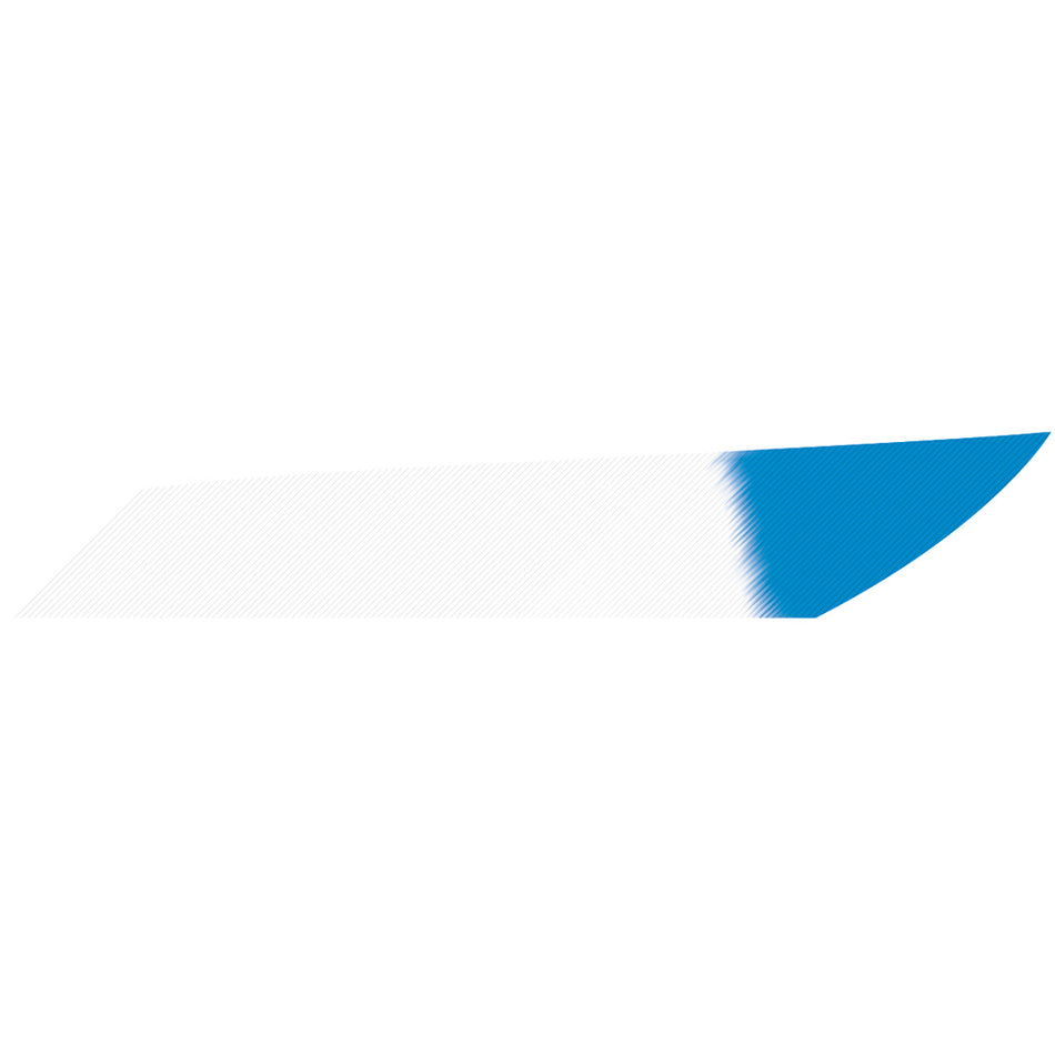 Gateway Mako White Blue Tip Arrow Feathers 3.125 in. LW Pack of 50
