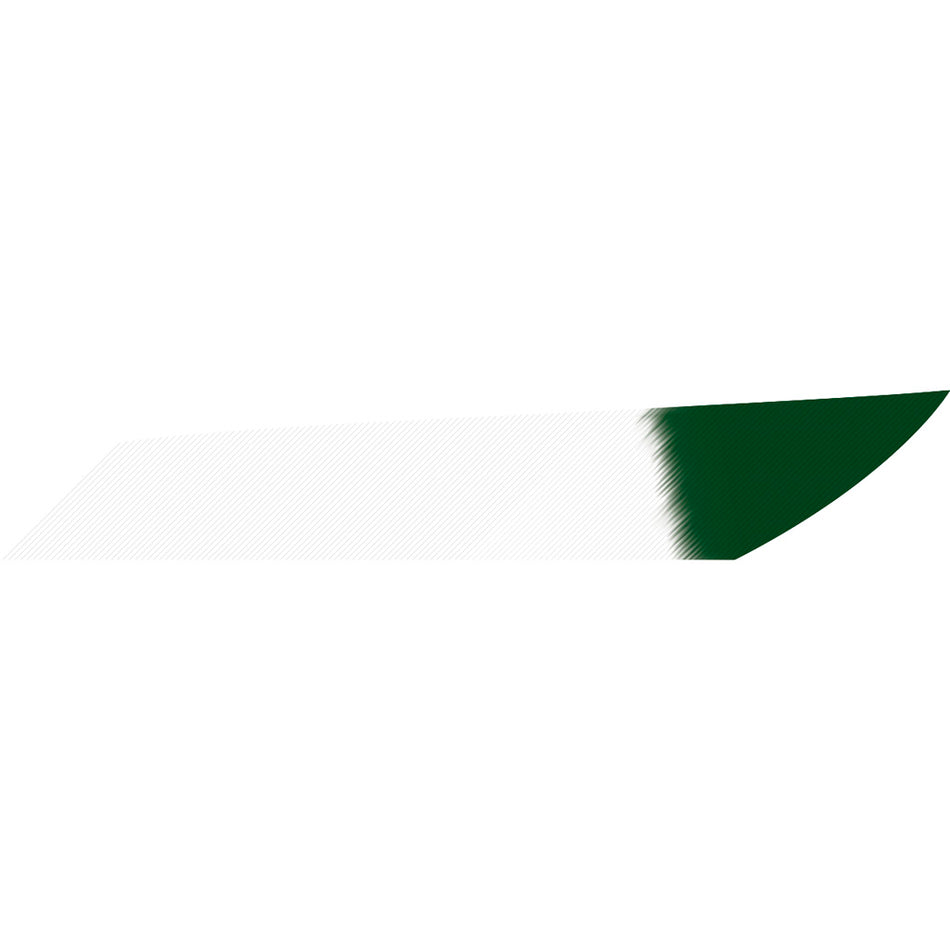 Gateway Mako White Green Tip Arrow Feathers 3.125 in. LW Pack of 50