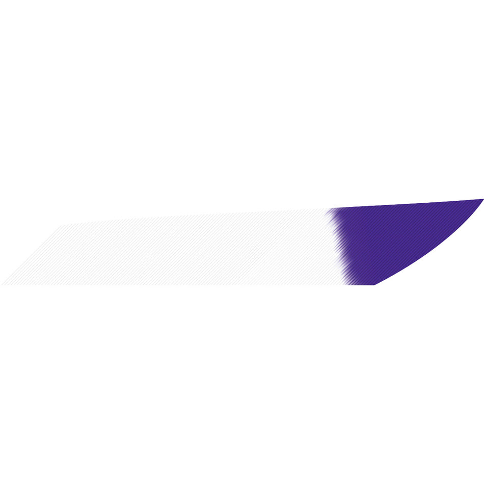 Gateway Mako White Purple Tip Arrow Feathers 3.125 in. LW Pack of 50