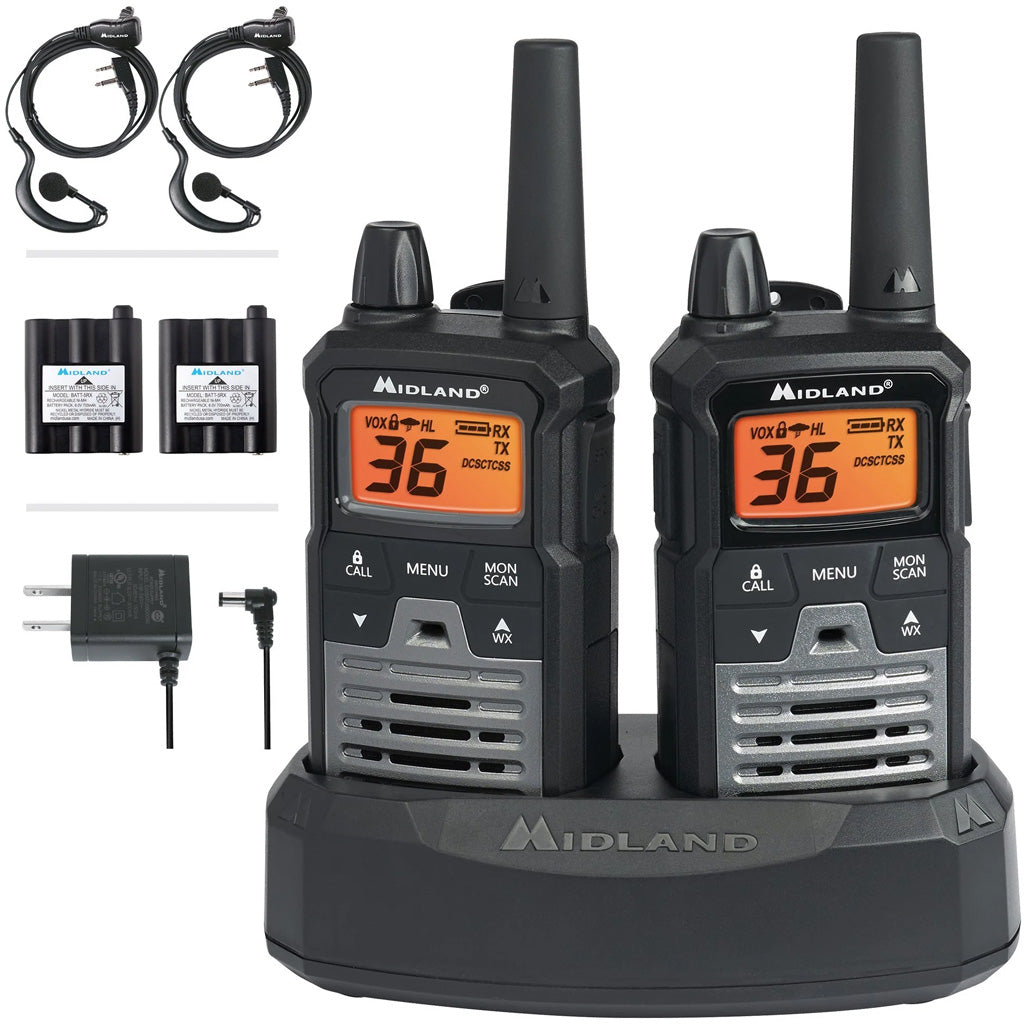 Midland X-Talker T290VP4 Two-Way Radio Rechargeable 22-Channel 2 Pack