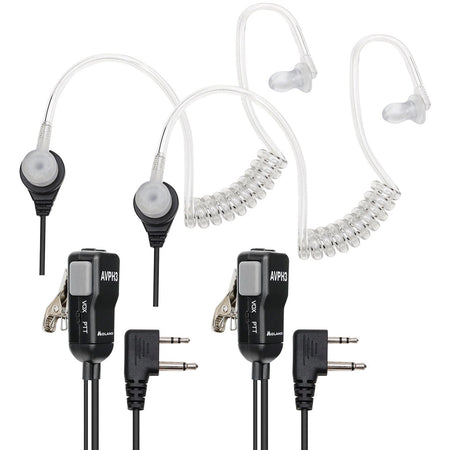 Midland AVPH3 Security Earbud Microphone Behind-the-Ear Headset for Walkie Talkies