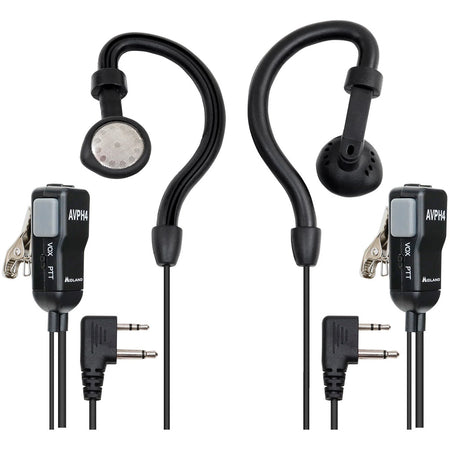 Midland AVPH4 Over-Ear Headset VOX Push-to-Talk for GMRS FRS Walkie Talkies
