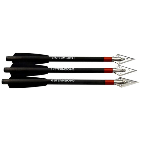 Steambow Light Broadhead Arrows Pack of 3 with CNC Insert