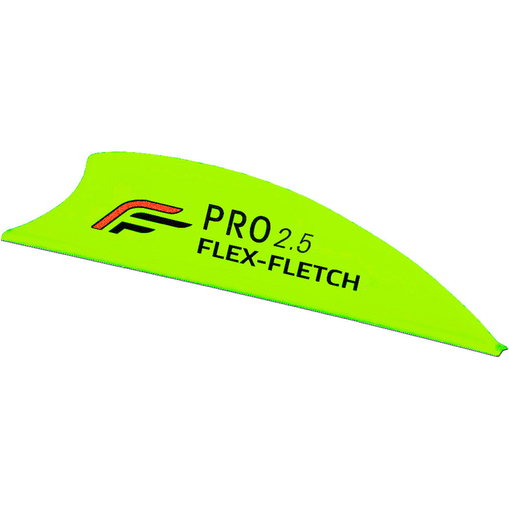 Flex-Fletch Pro 2.5 Inch Flo Yellow Archery Vanes Pack of 36