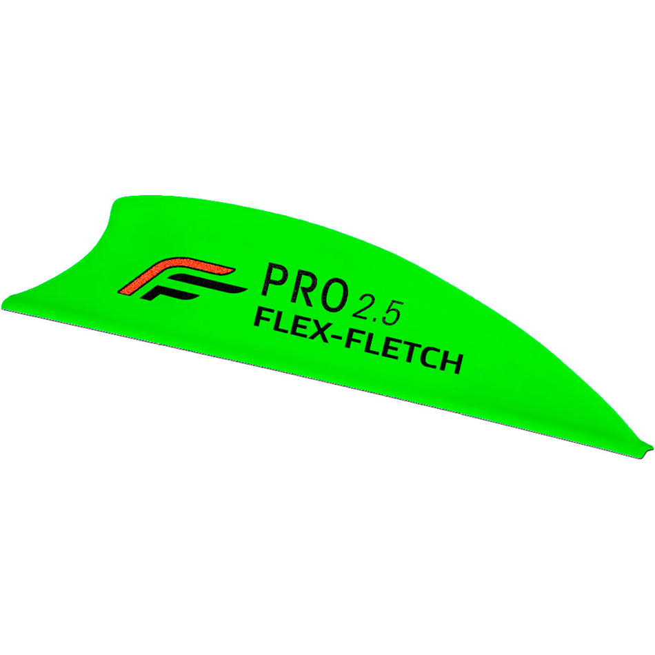 Flex-Fletch Pro 2.5 Inch Cosmic Green Archery Vanes Pack of 36