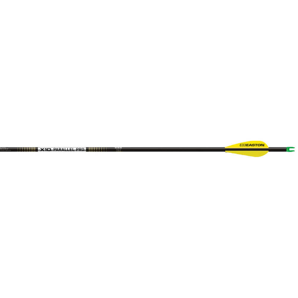 Easton X10 4mm Parallel Pro Arrows Spine 300 with Hybrid Vanes 6 pk.
