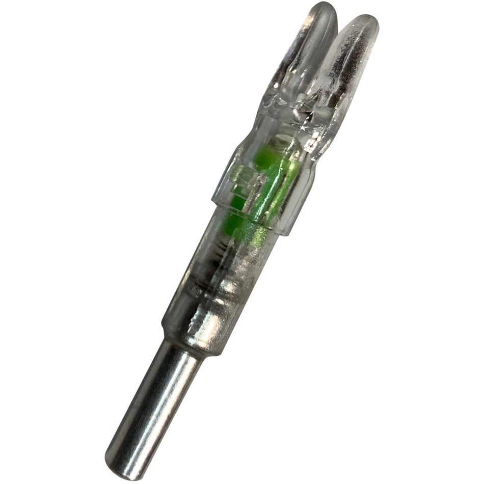 Flex Fletch LIT Lighted Nocks Green .166 ID Carbon Arrow 3-Pack