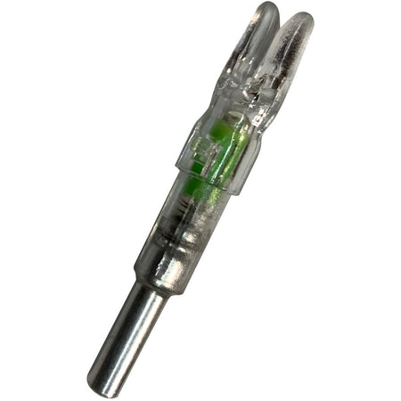 Flex Fletch LIT Lighted Nocks Green .246 ID Carbon Arrow 3-Pack
