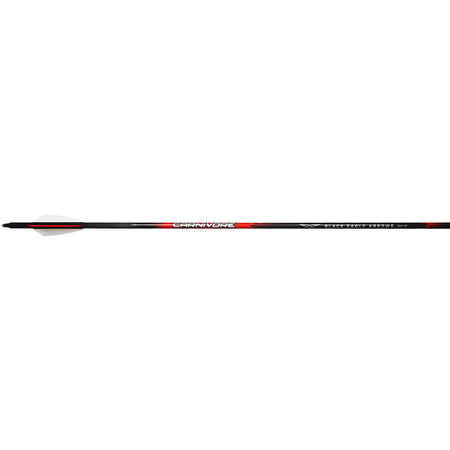 Black Eagle Carnivore Carbon Arrows .003 Straightness 250 Spine 2.5 in. Shield Cut 6 pk.