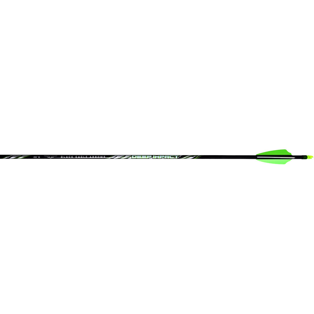 Black Eagle Deep Impact Carbon Arrows .001 Straightness 300 Spine 2.5 in. Shield Cut 6 pk.