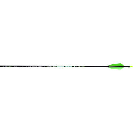 Black Eagle Deep Impact Carbon Arrows .001 Straightness 300 Spine 2.5 in. Shield Cut 6 pk.