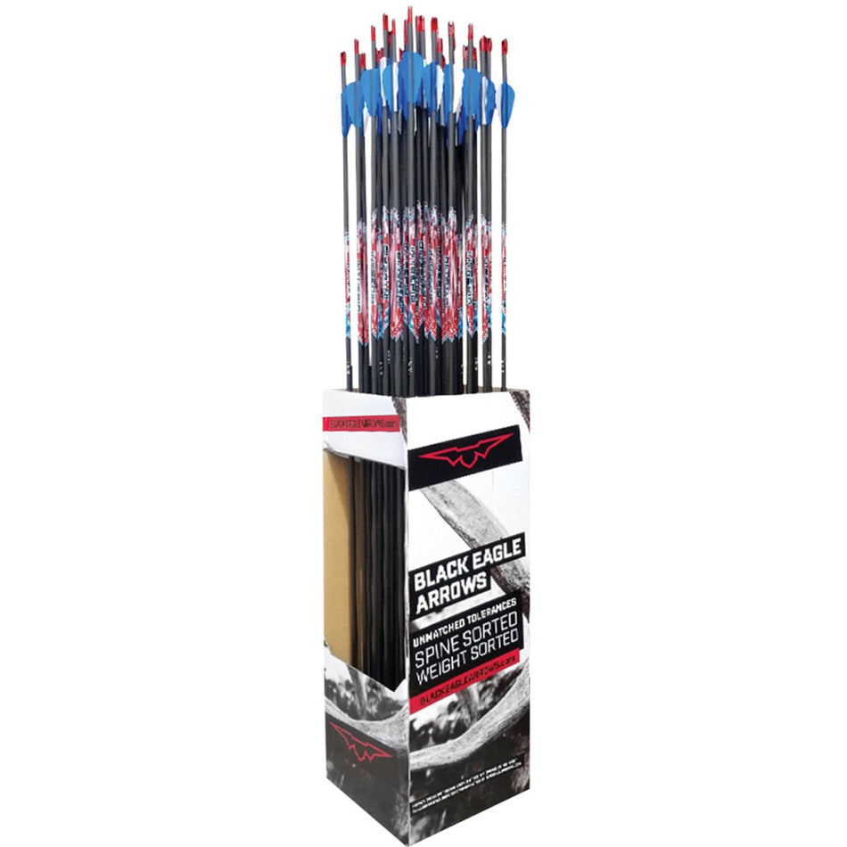 Black Eagle Intrepid Youth Target Arrows 600 Spine Fletched 36 pk.