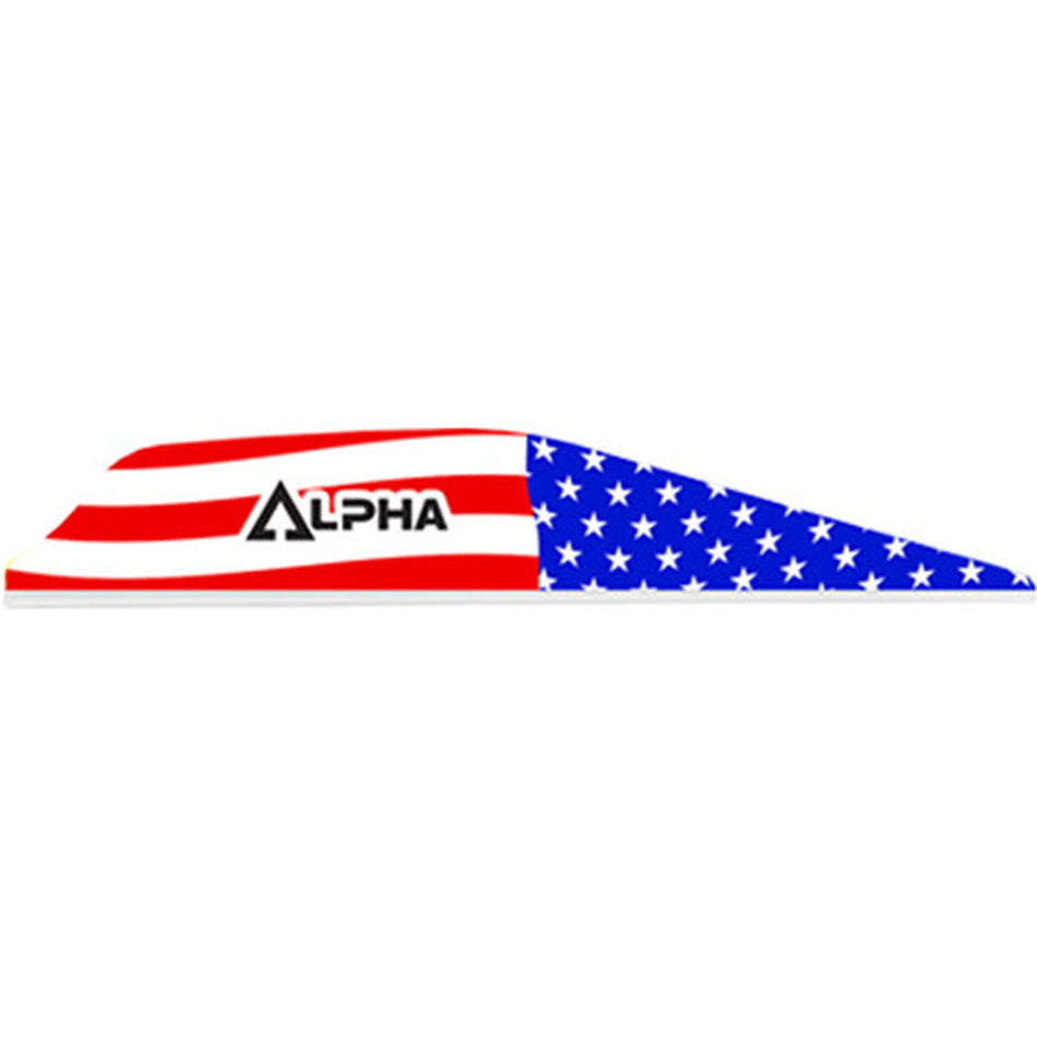 Bohning Alpha Archery Vanes American Flag, Pack of 100