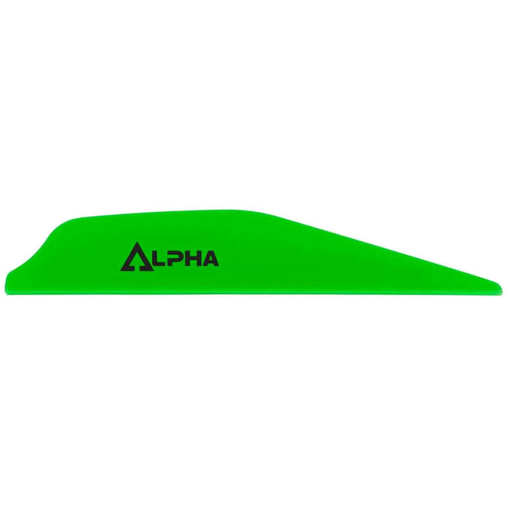 Bohning Alpha Archery Vanes Neon Green, Pack of 100
