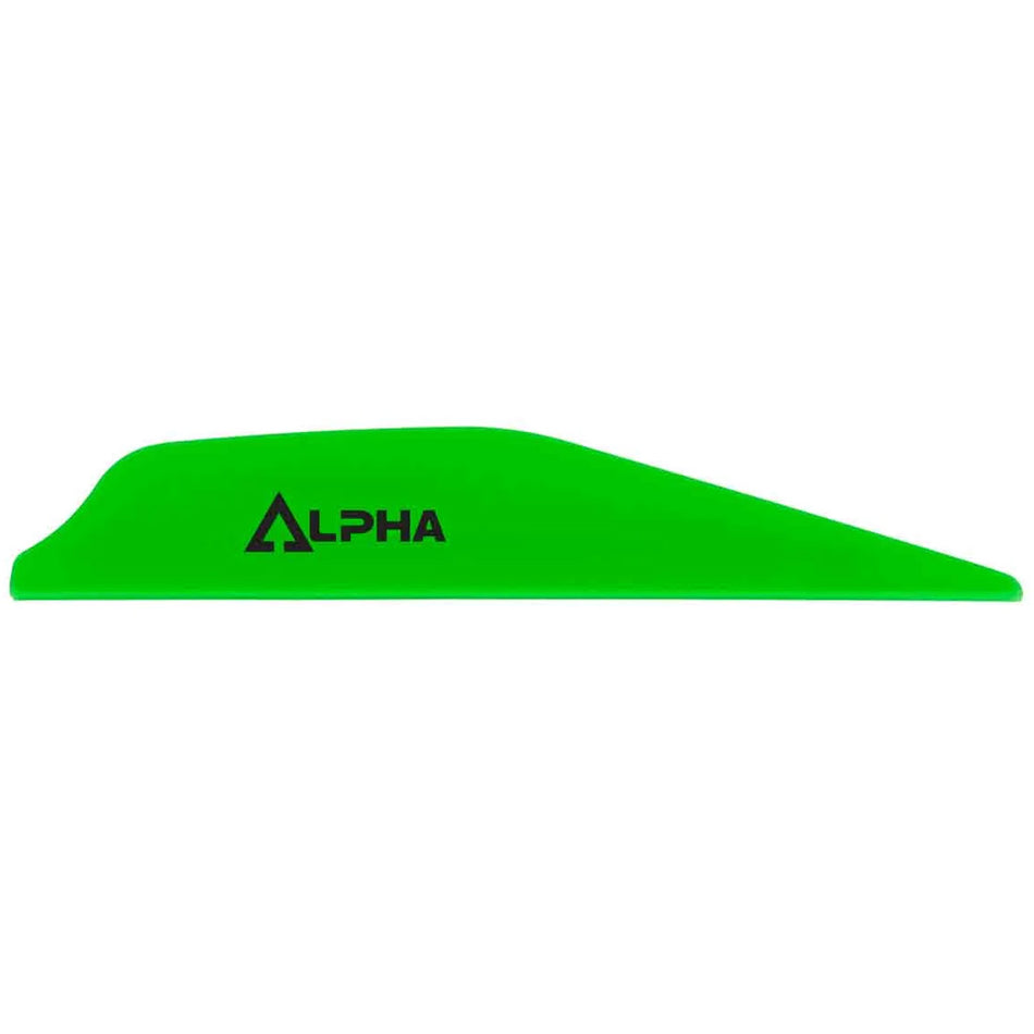 Bohning Alpha Archery Vanes Neon Green, Pack of 100