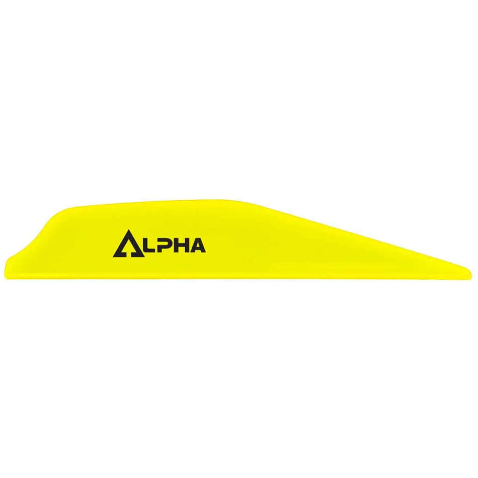 Bohning Alpha Vanes 100pk - Neon Yellow