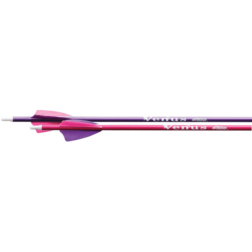 Victory Venus Youth Pink/Purple Carbon Arrows 72 pk. for Compound and Recurve