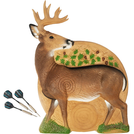 Rinehart Whitetail Hunt Series Dartboard for Game Rooms
