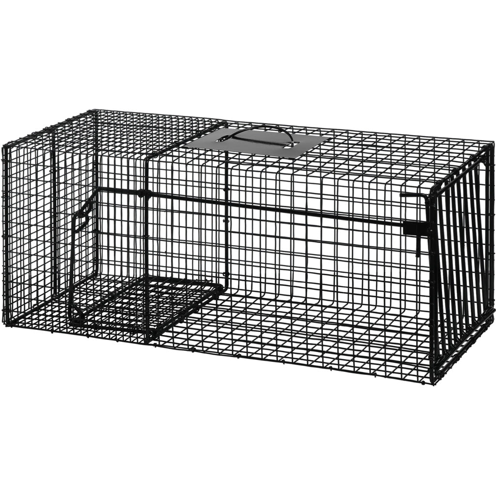 Bridger HD Coon Cage Live Animal Trap Galvanized Black
